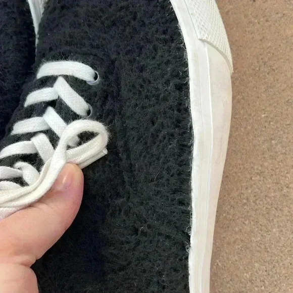 Seavees Legend 90 Black Recycled PET Shearling Shoes Sneakers Womens Size 10 - Picture 7 of 11